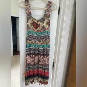 North Style Bohemian Multicolor Maxi Dress